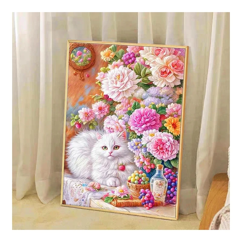DMC十字绣-贵妃猫咪
