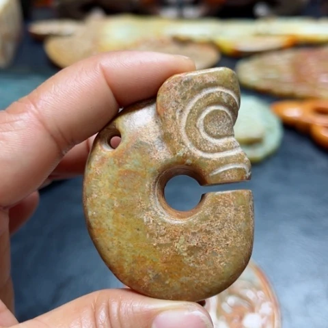 吊坠白玉菩提把件