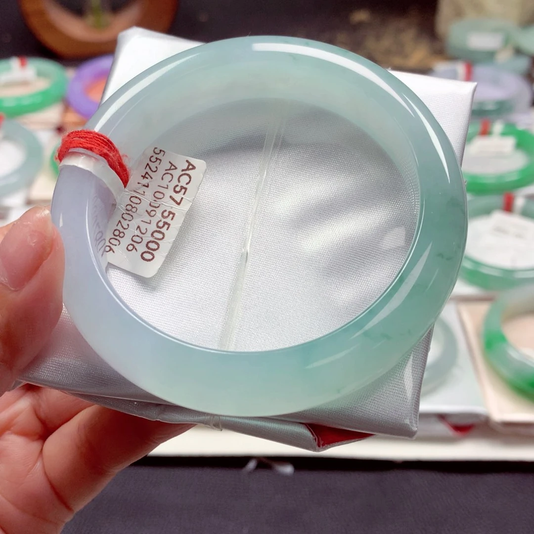 翡翠手镯未镶嵌正圈57.8（89）29号