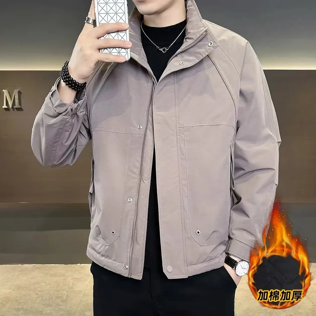 【加棉加厚】2025秋冬新款时尚休闲二棉立领外套#9229