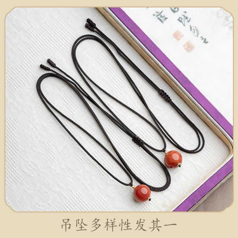 南红火焰纹15mm圆珠脖挂项链大点位（多样性发其一）