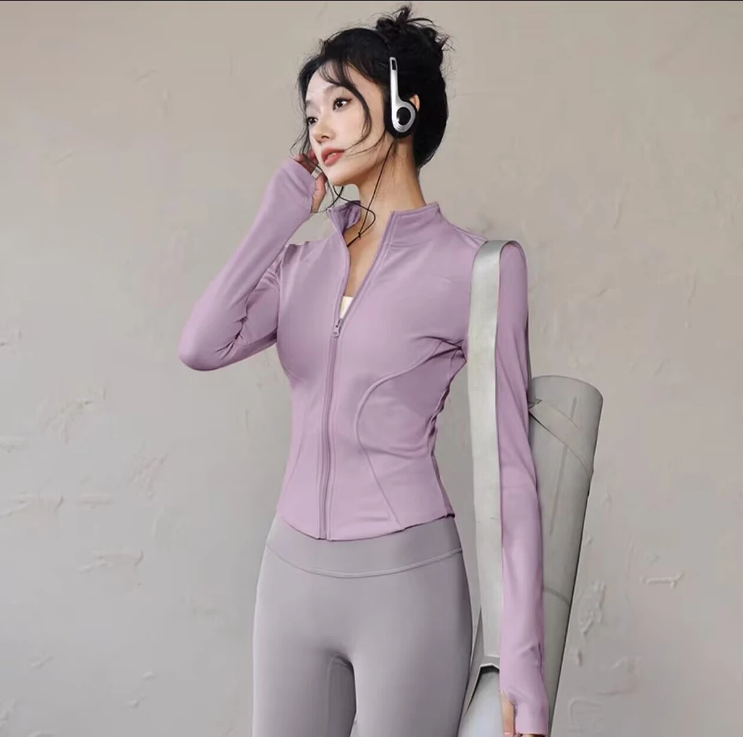 V301-499直播选款高品质修身显瘦瑜伽运动美背上衣裤子