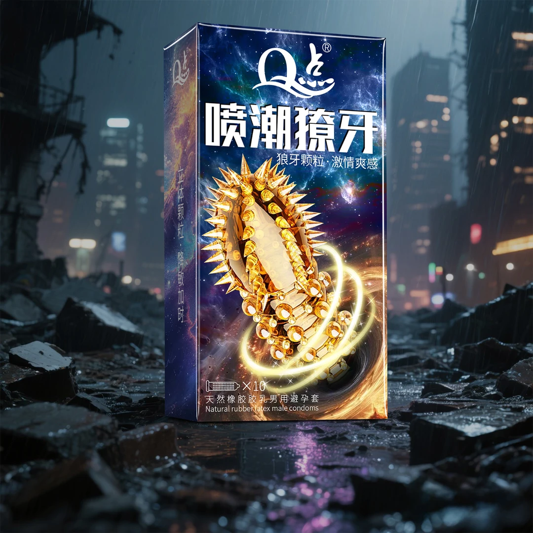 保密发货Q点巨型狼牙刺大颗粒激爽刺激避孕套润滑玻尿酸避孕套超薄001夫妻情侣房事情趣避孕套持久型延时套套子天然橡胶男用避孕套