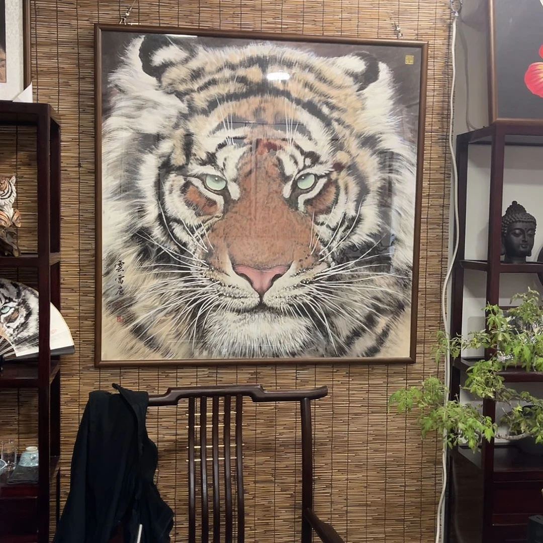w***J国画手绘国画虎头