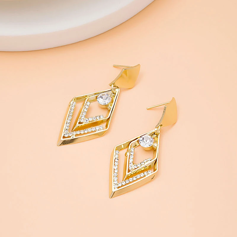 铜合金耳饰 气质时尚百搭小众欧美ins韩版设计感冷淡风耳钉5563