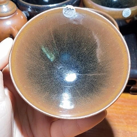 茶盏柴烧手工平口盏