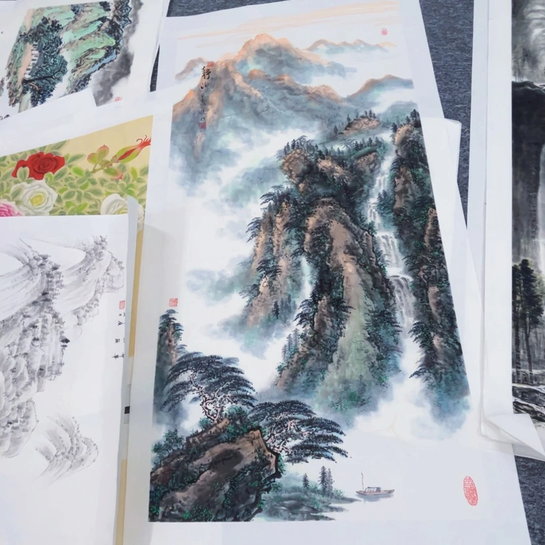 国画啊*?四尺绘画作品微瑕介意慎拍