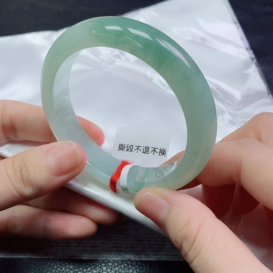 翡翠手镯未镶嵌55正装半山水