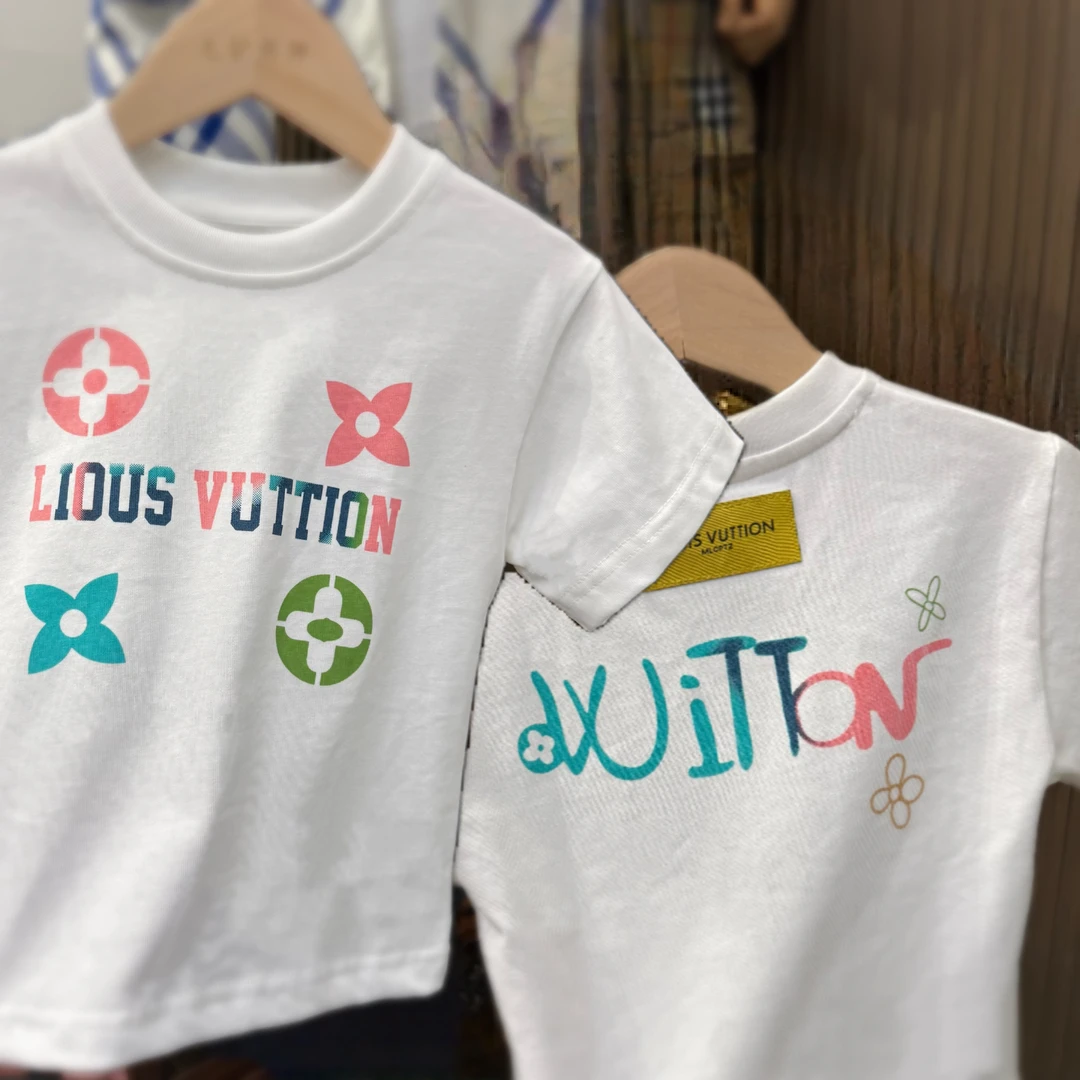 儿童夏装薄款男女夏季小童卡通字母宽松衣服宝宝韩版T恤短袖纯棉