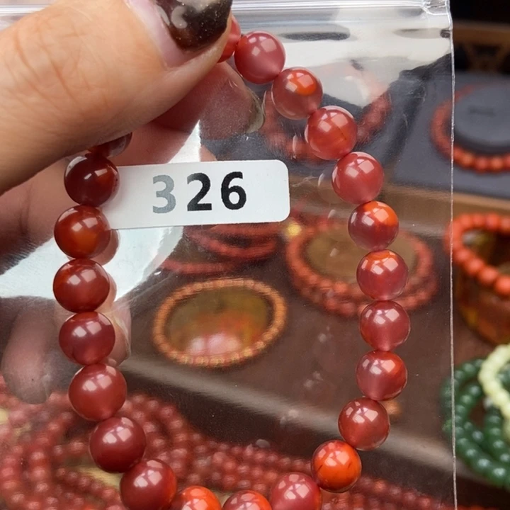 南红玛瑙未镶嵌手链
