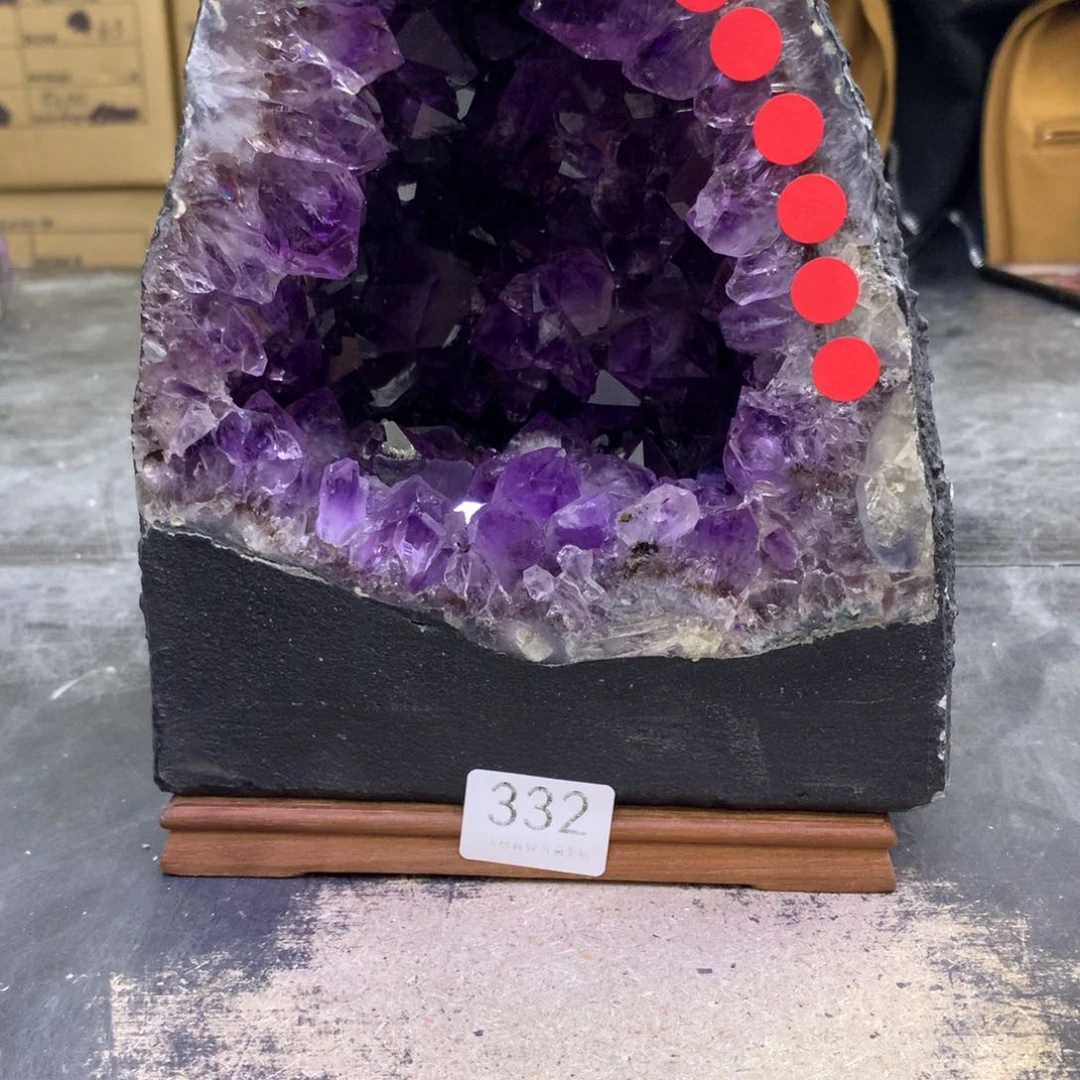 水晶摆件未镶嵌紫晶332