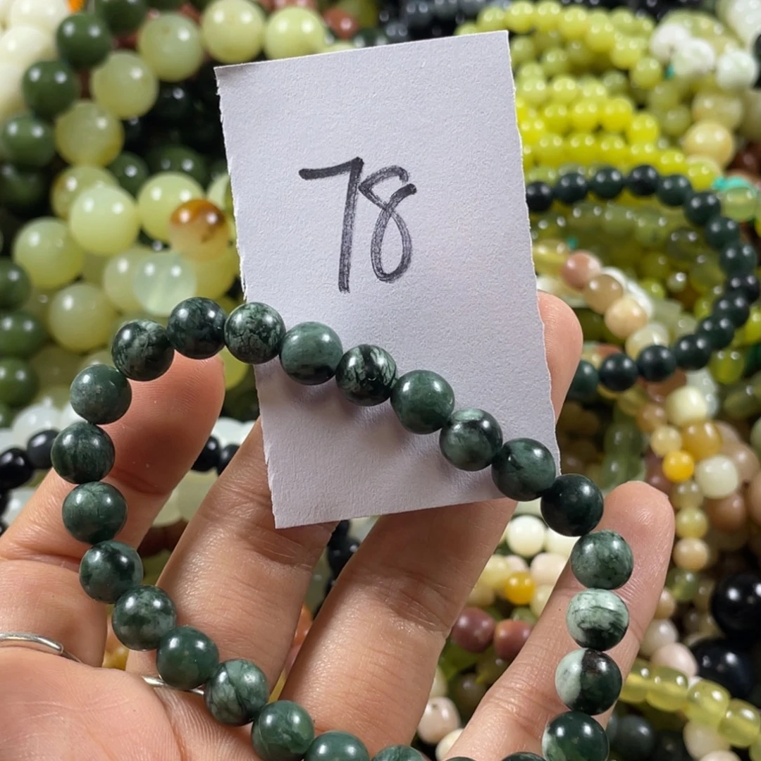 ^***^未镶嵌蛇纹石玉手链
