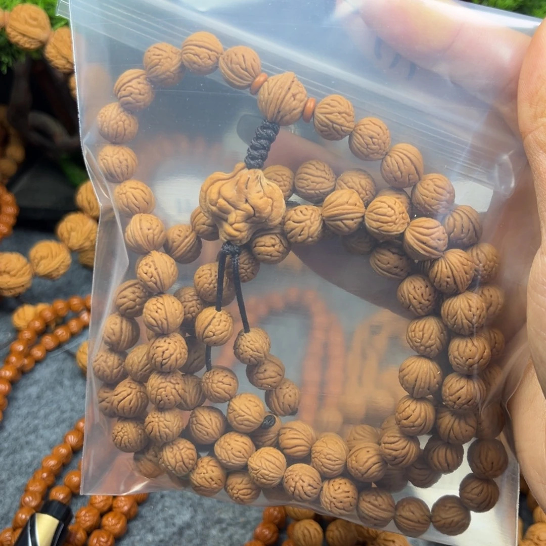 无***物手串桃核桃核脖挂