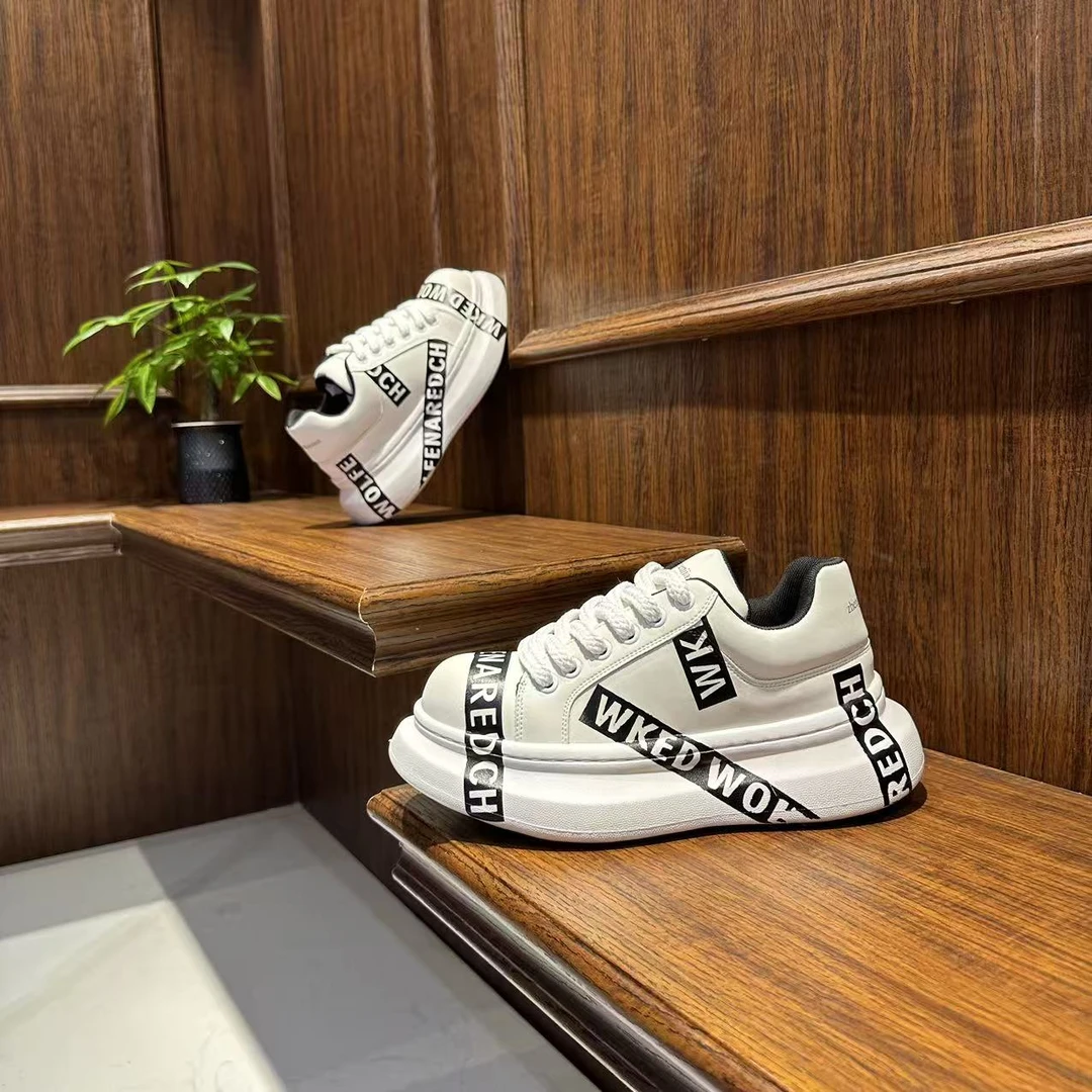 808-26男款休闲百搭时尚潮流厚底潮鞋低帮舒适透气男士秋季板鞋