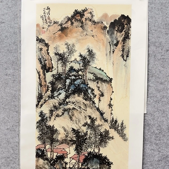 国画花鸟等图案三尺