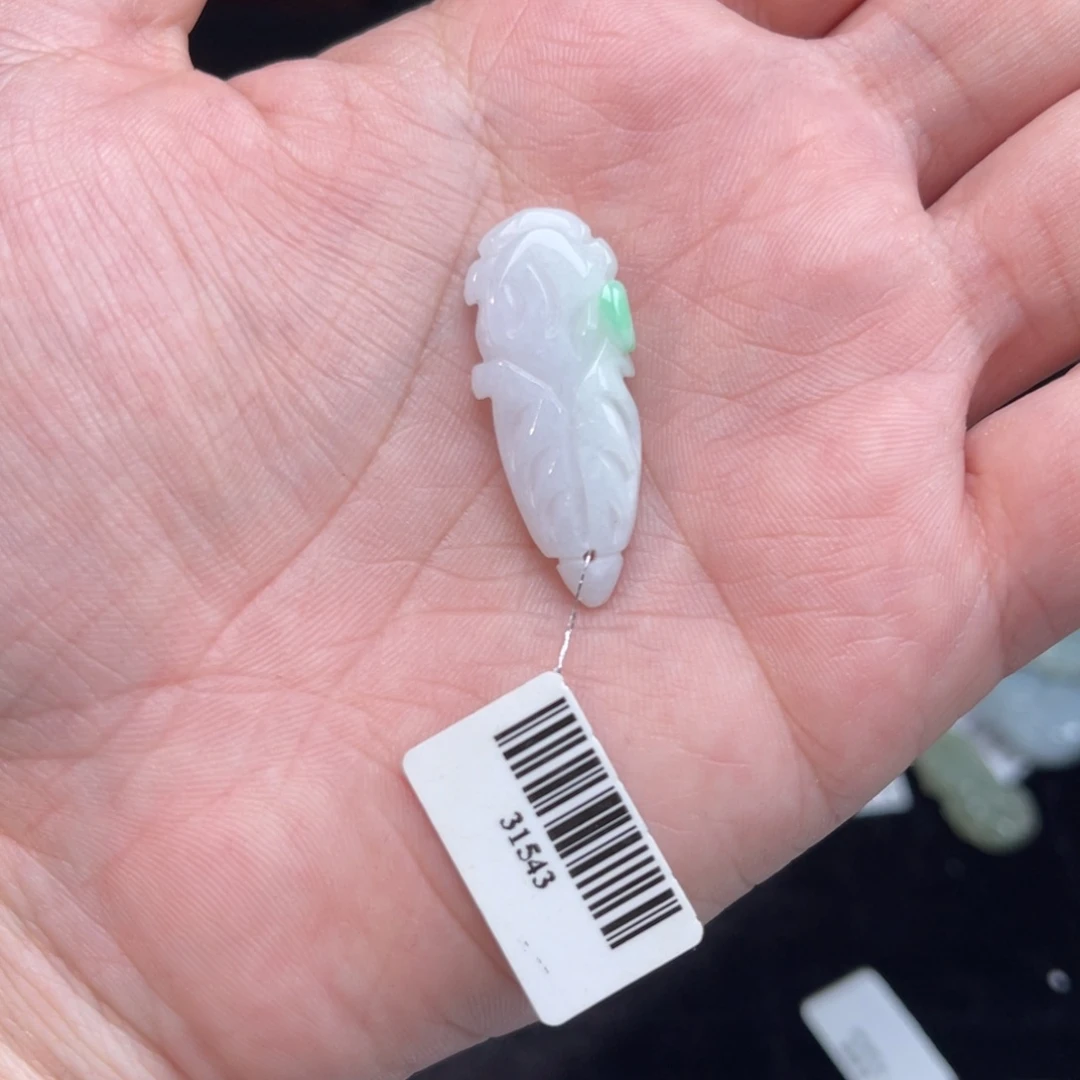颈饰未镶嵌翡翠白菜