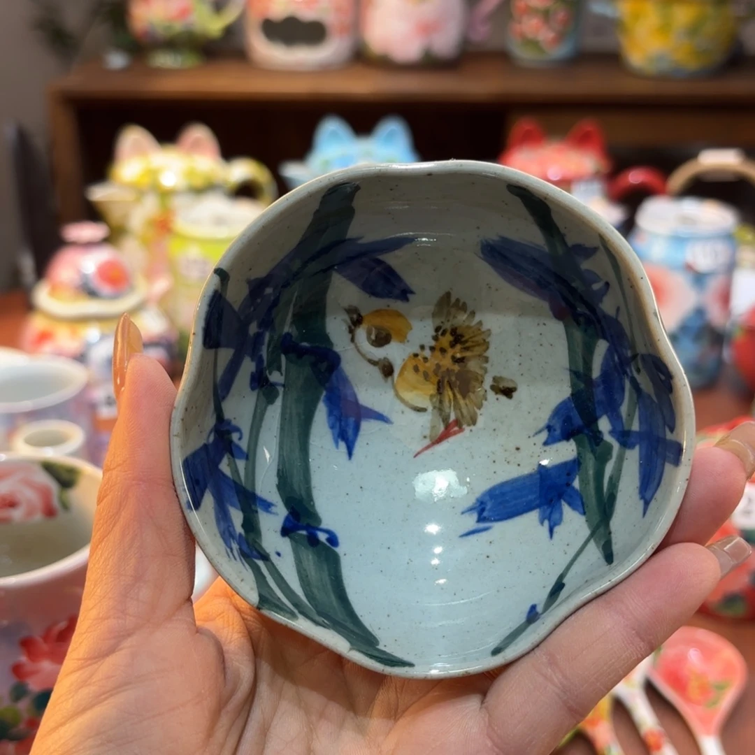 摆件景德镇手绘高温釉下彩陶瓷茶具