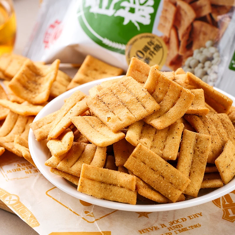 台湾白胡椒饼薄脆锅巴休闲零食小吃散装特产饼干