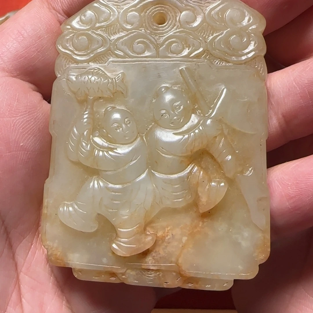 简***单和田玉未镶嵌挂件