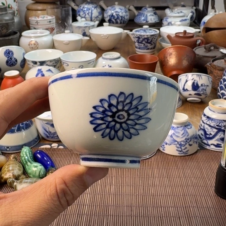青花瓷器杯子茶具