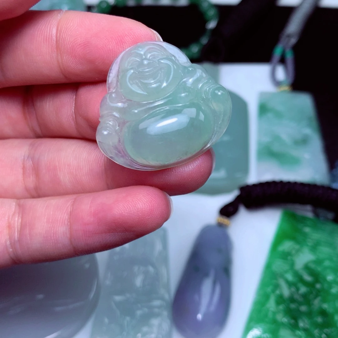 颈饰未镶嵌翡翠天然A货翡翠
