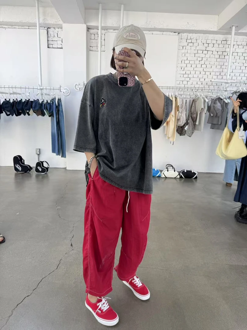 桃子同款套装上衣胸围140衣长71裤子腰围110臀围134裤长90