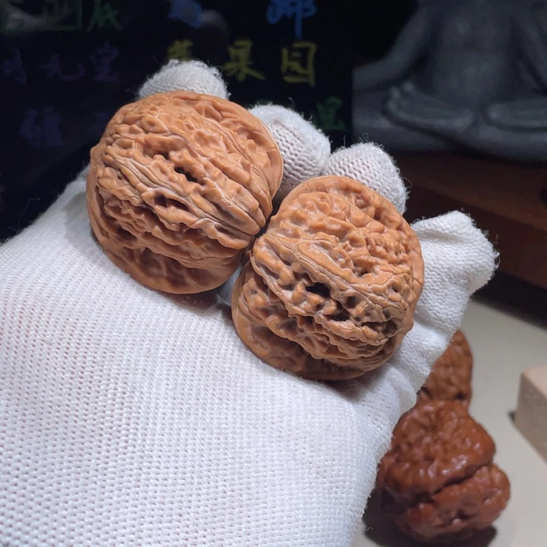 文玩核桃把件四座楼.39.37.1310