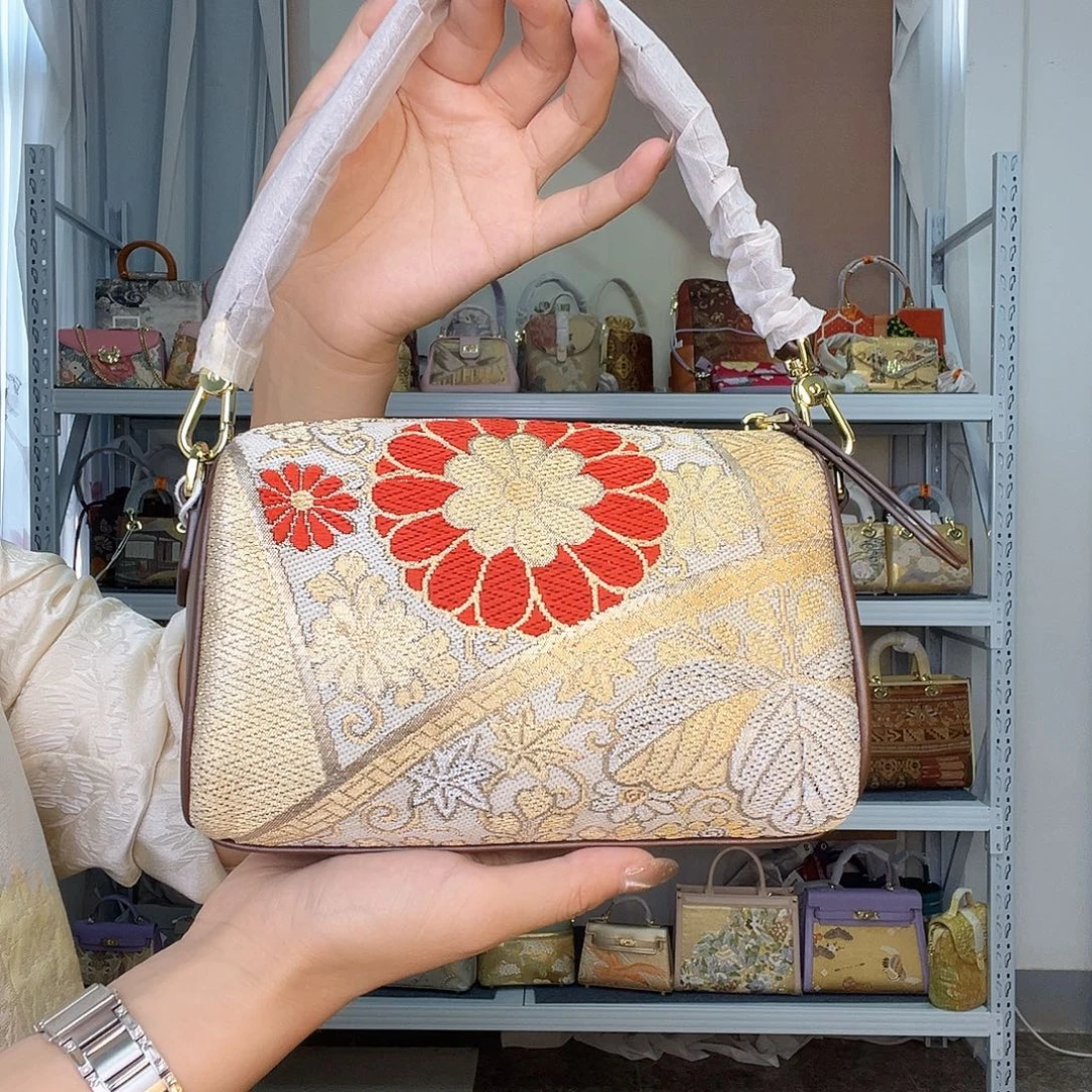 织物桑蚕丝非遗唐锦枕头包