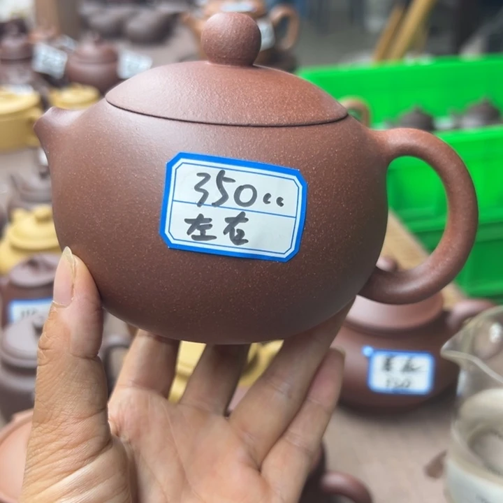 茶壶紫砂紫泥半手350cc左右