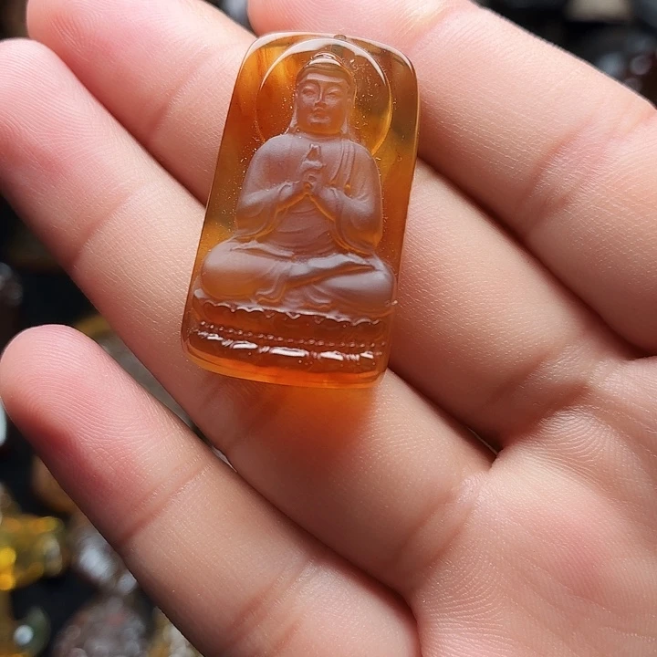 琥珀颈饰未镶嵌5.0