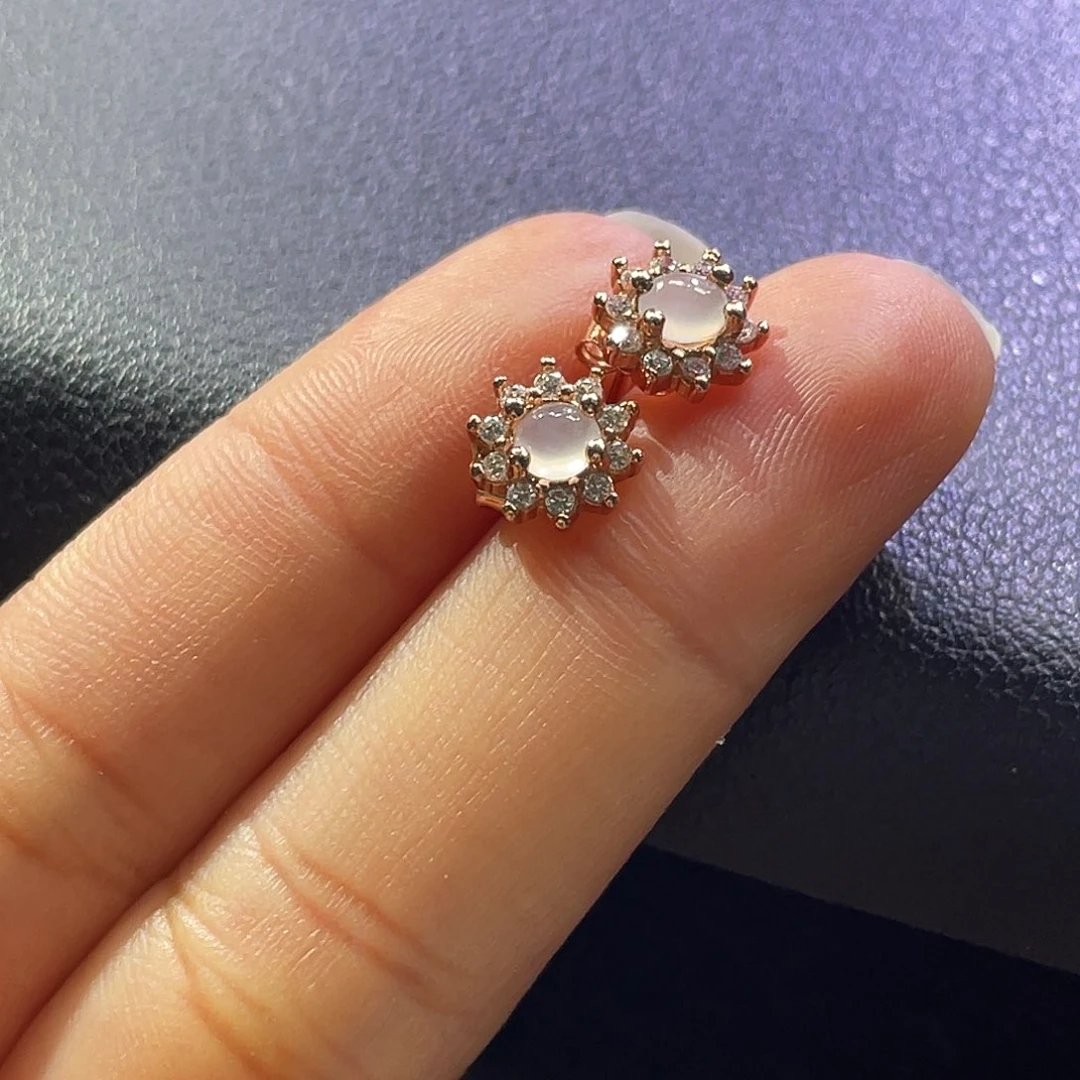 散珠翡翠展示勿拍缅甸翡翠A货一对福力