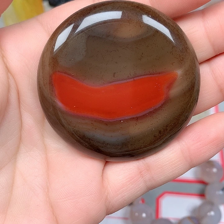 中***猫玛瑙/玉髓颈饰未镶嵌