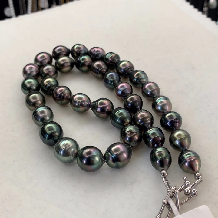 银S925镶嵌项链海水珍珠