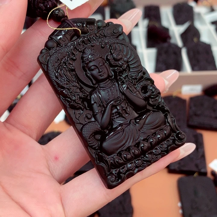 天然缅料a货钢琴黑特色题材挂件