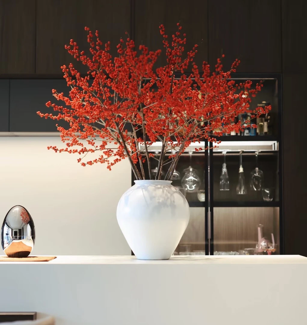 北美冬青切枝水培瓶插花居家装饰懒人花材遇水就能活挂果期久