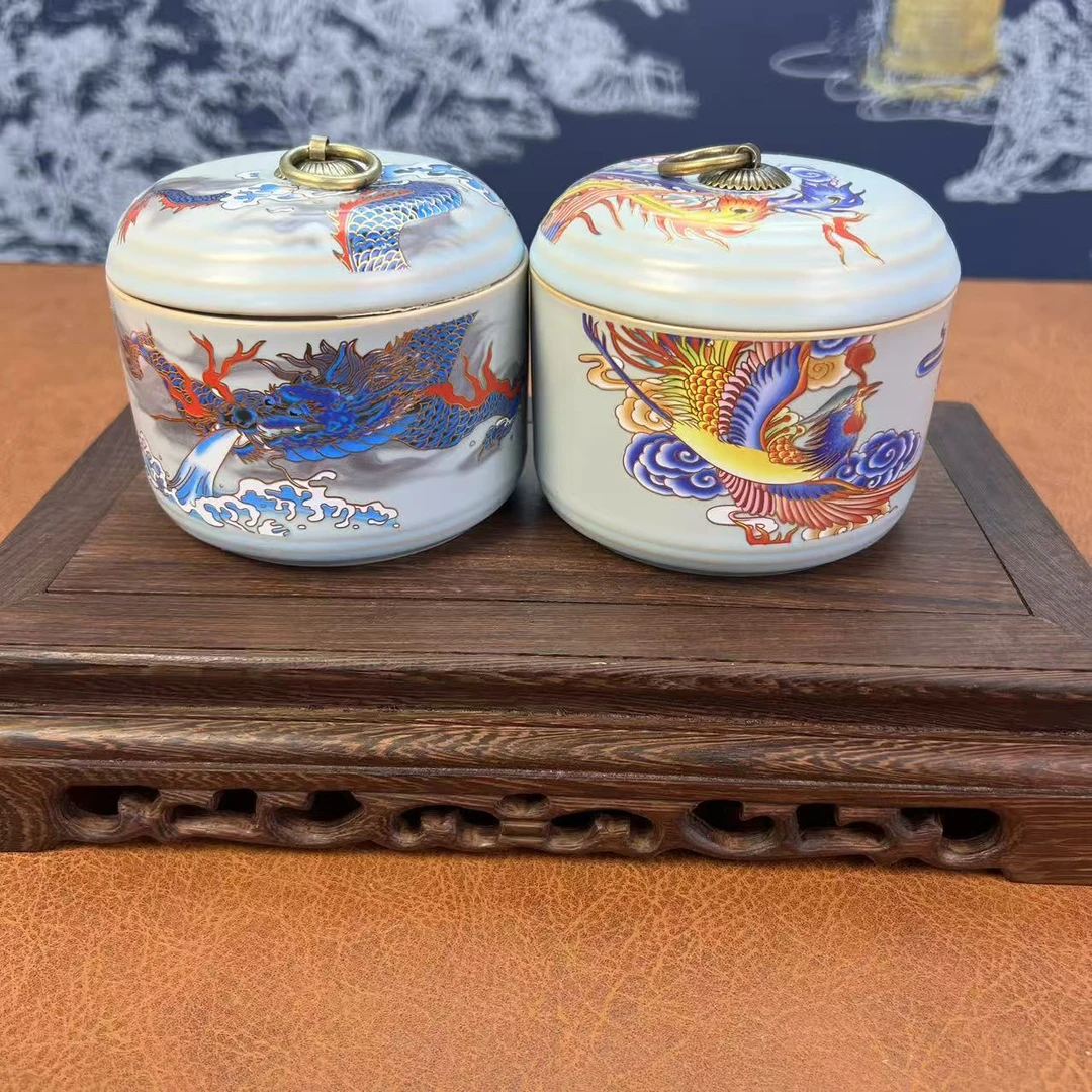 茶叶罐-龙凤组合017