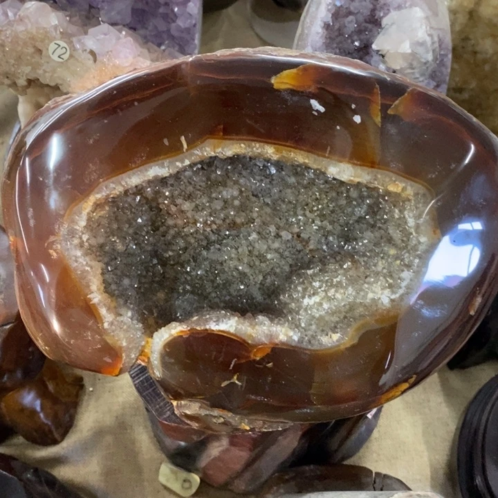 未镶嵌紫晶珠宝半成品