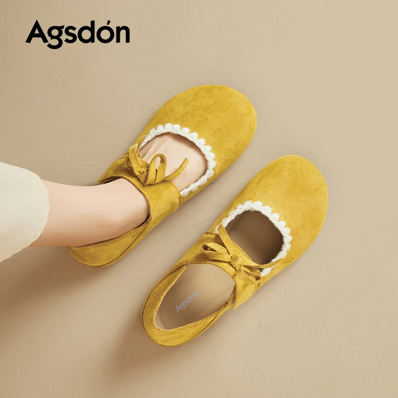 /奥古狮登黄色勃肯鞋女2025新款秋季两穿包头博肯孕妇单鞋一脚蹬Q