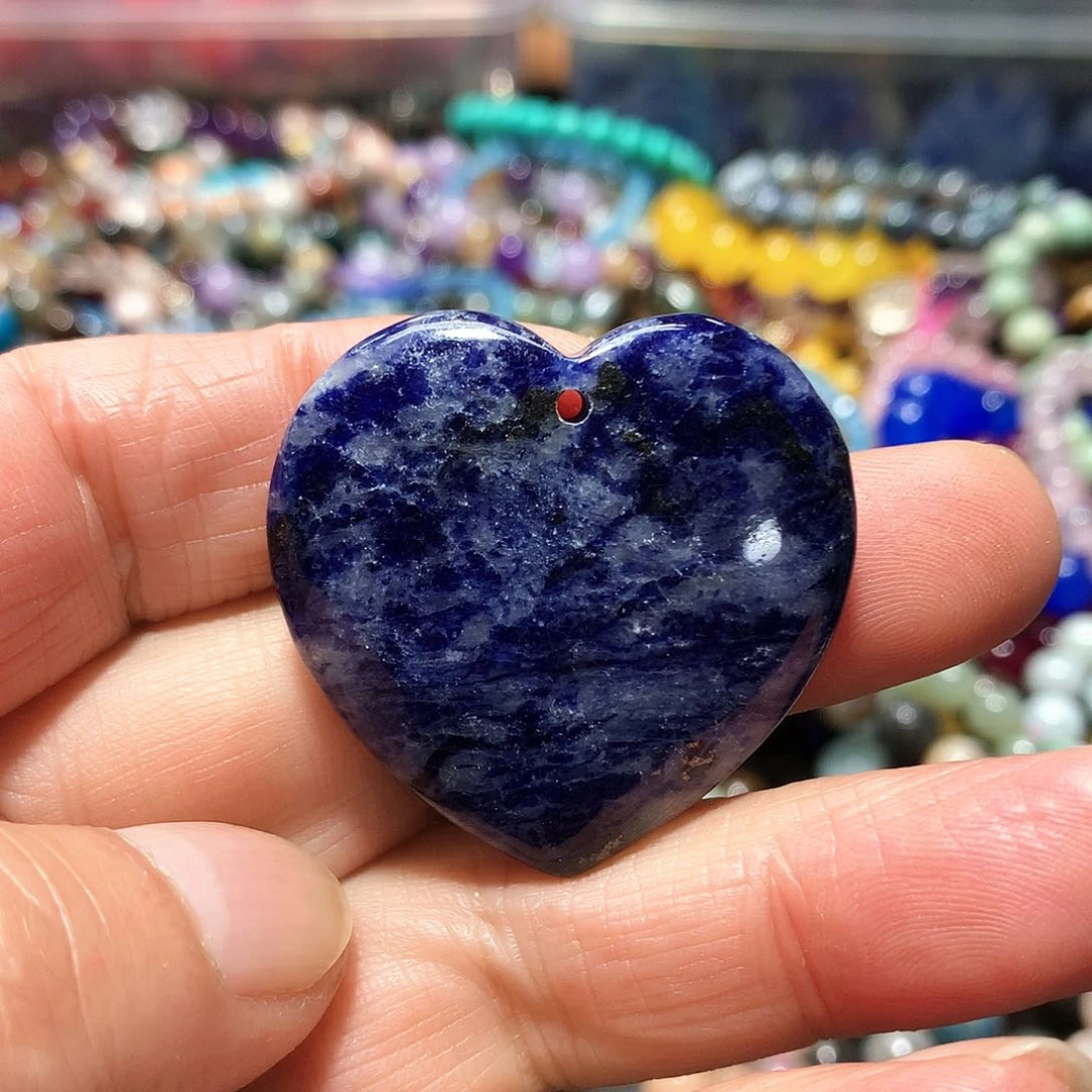 未镶嵌手串玛瑙/玉髓蓝纹石吊坠