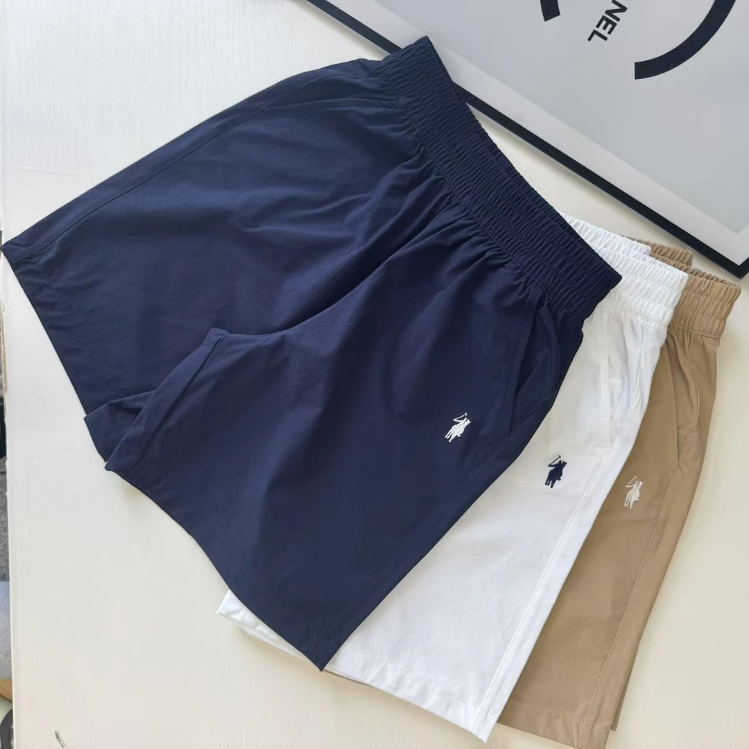 儿童中大童裤薄款高腰通勤风短裤弹力户外轻薄裤子刺绣款