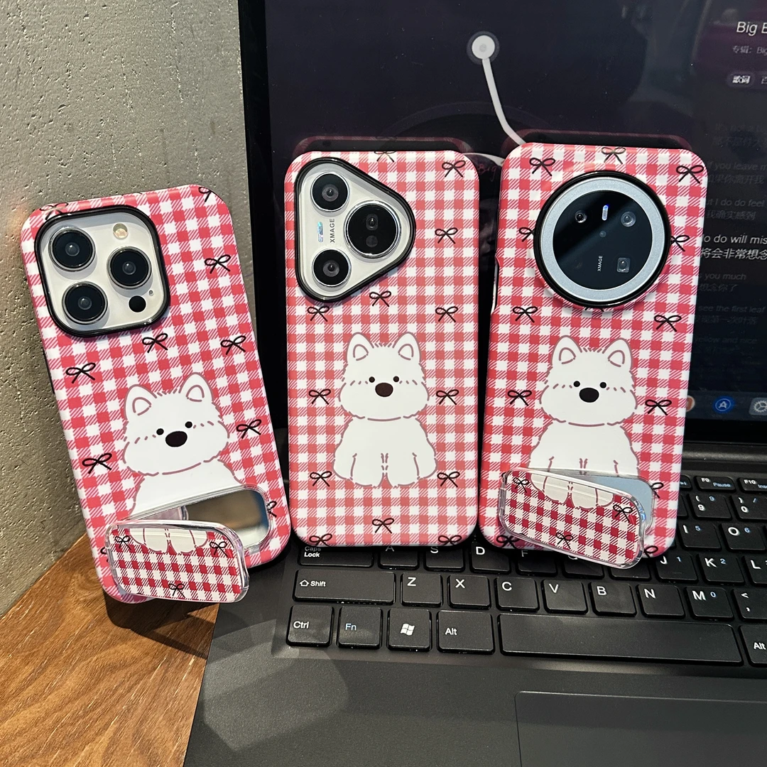 西高地菲林二合一适用苹果华为VIVOOPPO小米手机壳16PRO/15防摔