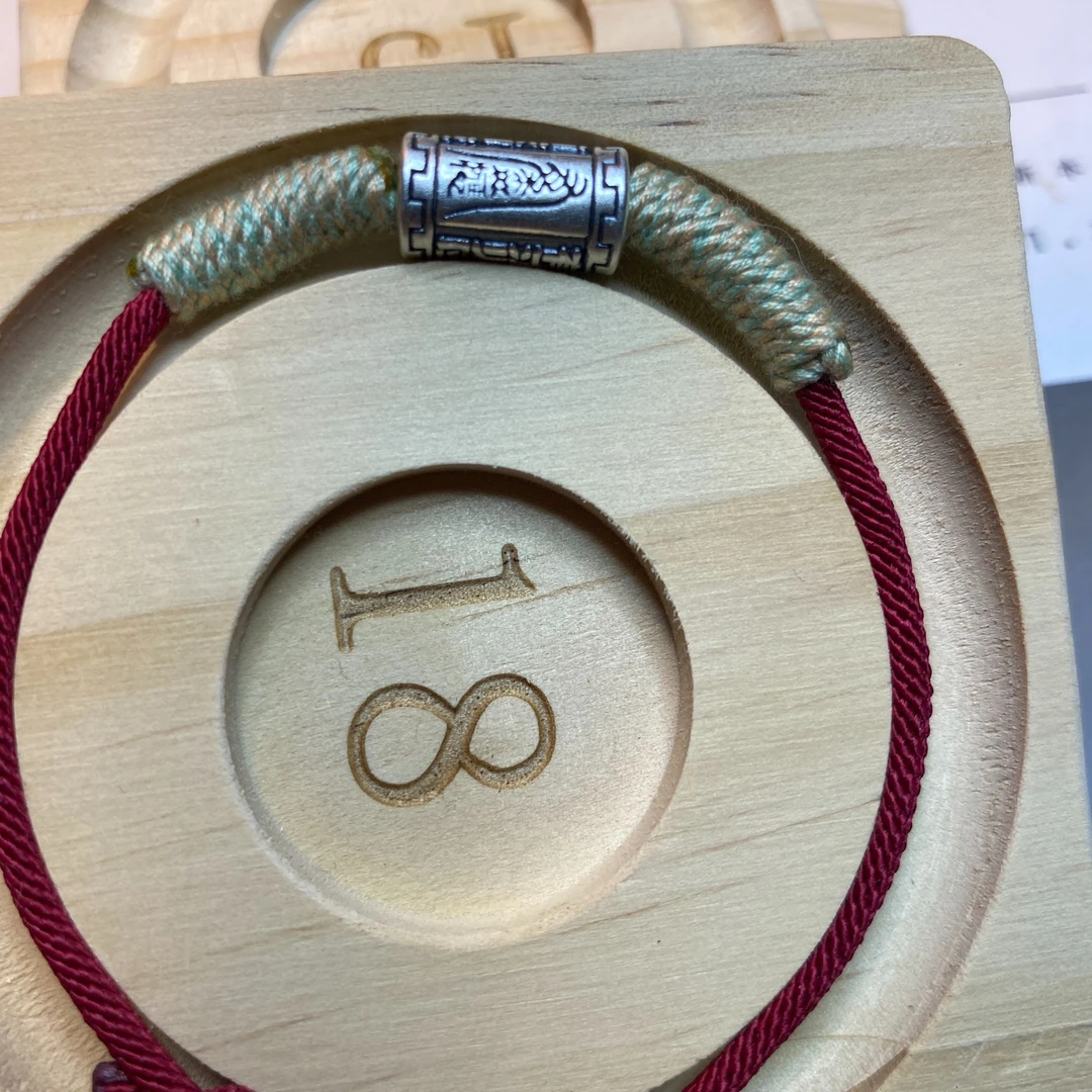 足银手链 足银999复古手链男女本命年纯银手链情侣闺蜜红绳手绳