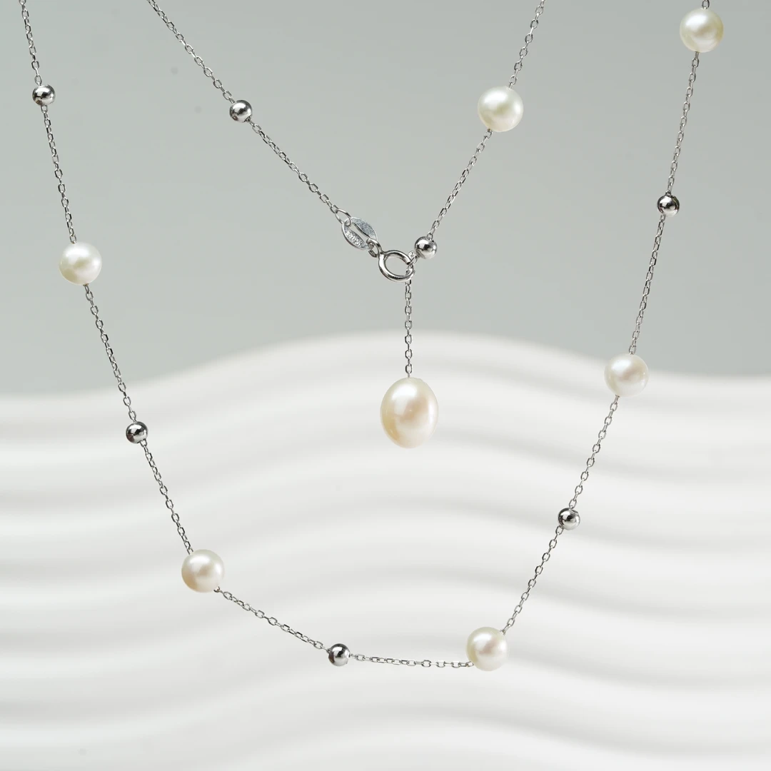 【小北严选】淡水珍珠项链尺寸约5mm+【多样性发一件】　BH15X391