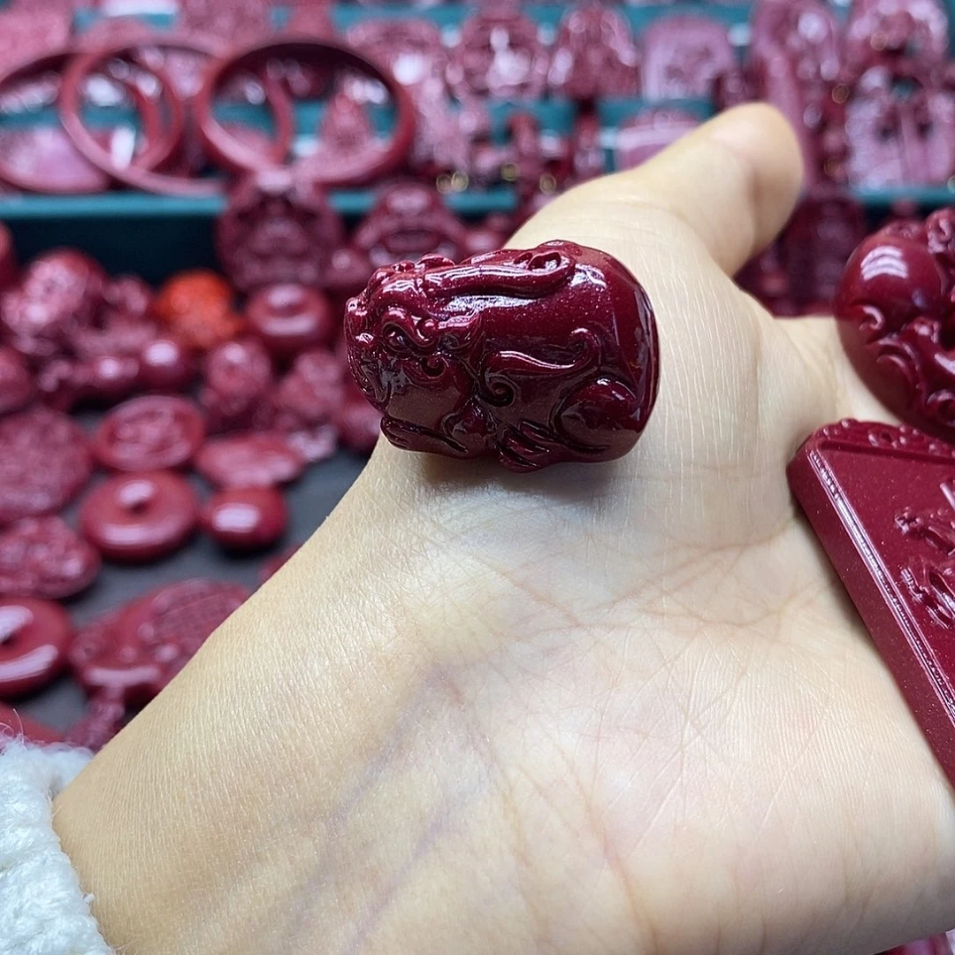 天然辰砂0000朱砂吊坠