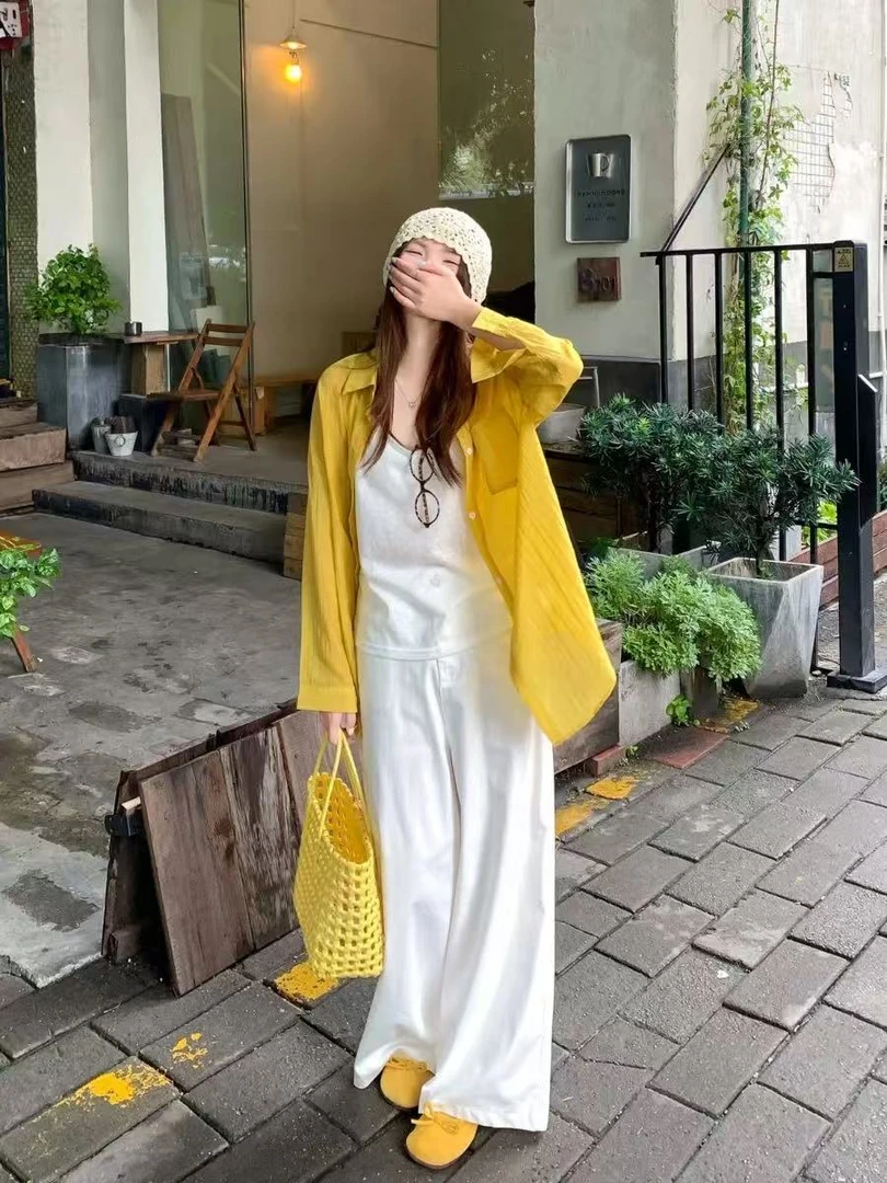 可爱推荐【实体品质】巨好看的防晒衬衫夏季新款宽松开衫上衣