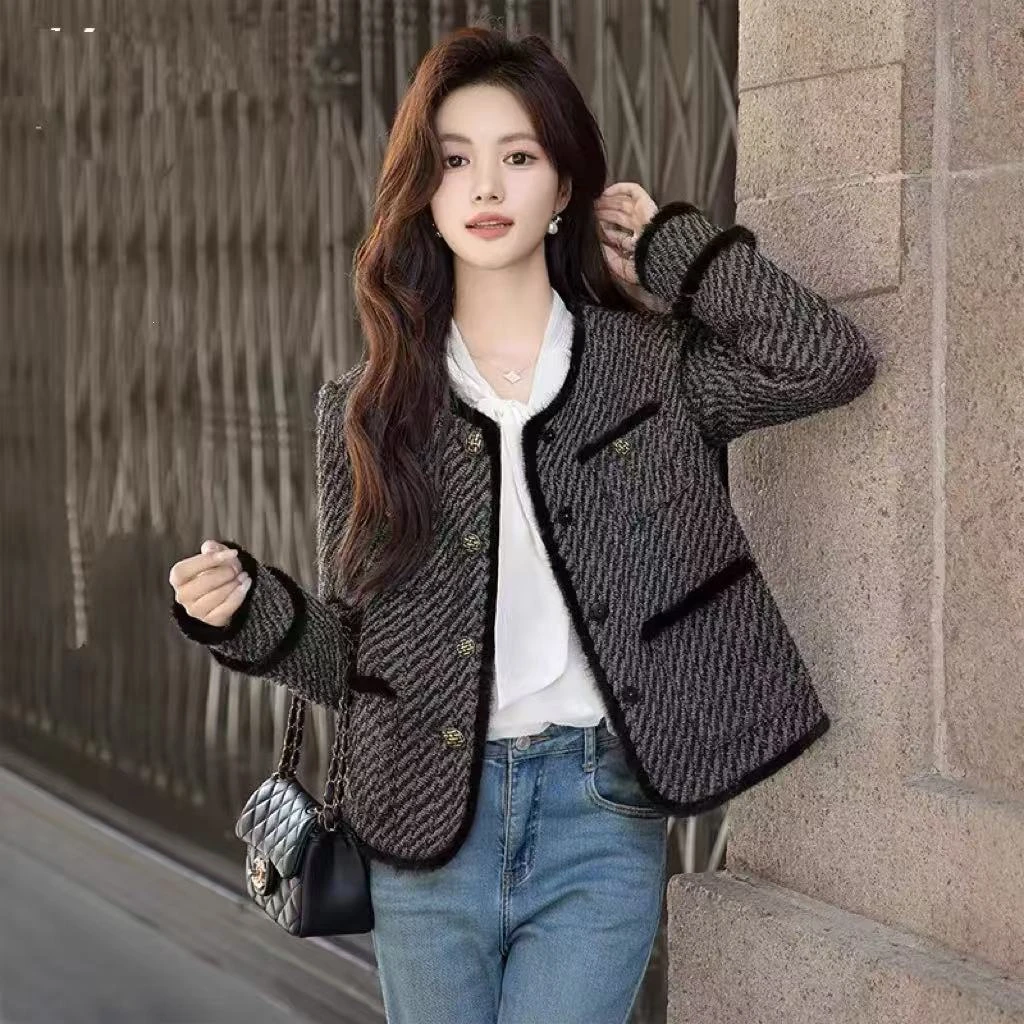 【桃姐宠粉】X33秋冬季气质百搭休闲外套女