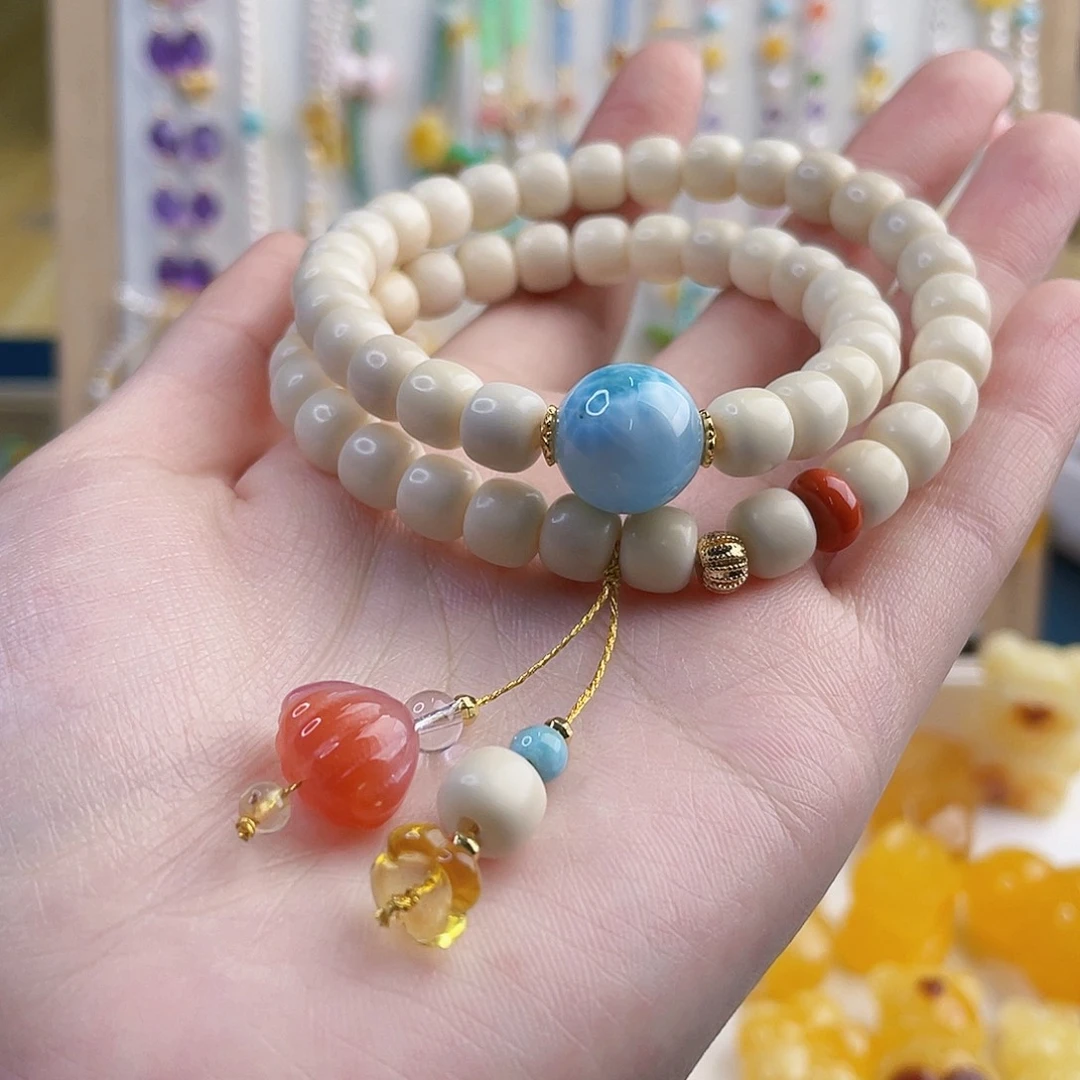 琥珀未镶嵌裸石琥珀手串