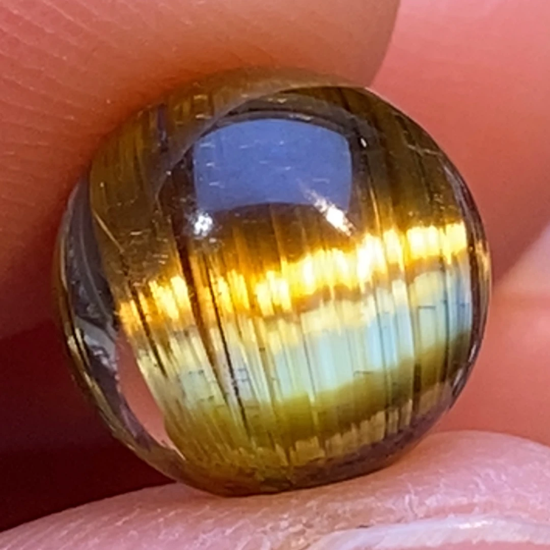 水晶未镶嵌颈饰钛晶发晶单珠散珠8mm