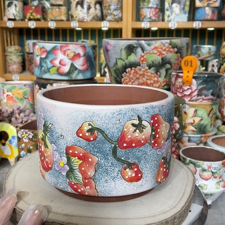 红陶景德镇艺术手绘作品