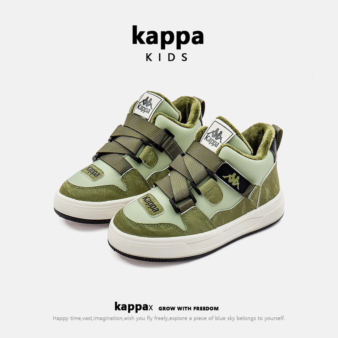 【Kappa kids】2024秋冬季保暖运动鞋男女童轻便加绒鞋子KAZY234133